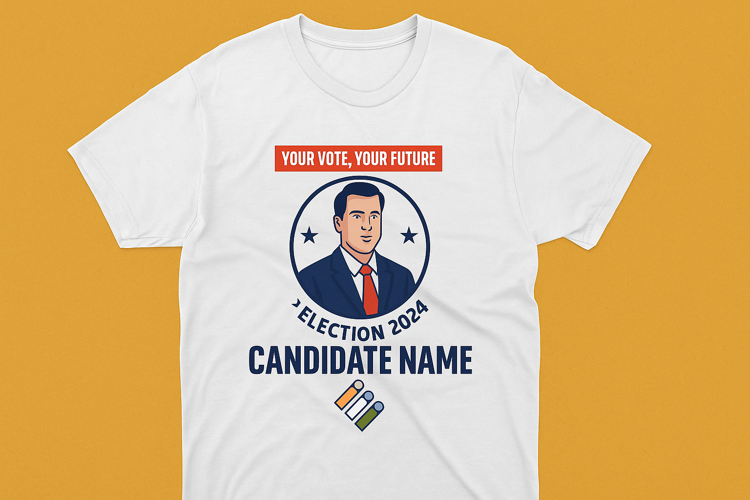 Custom printed election t-shirts for political campaigns in India